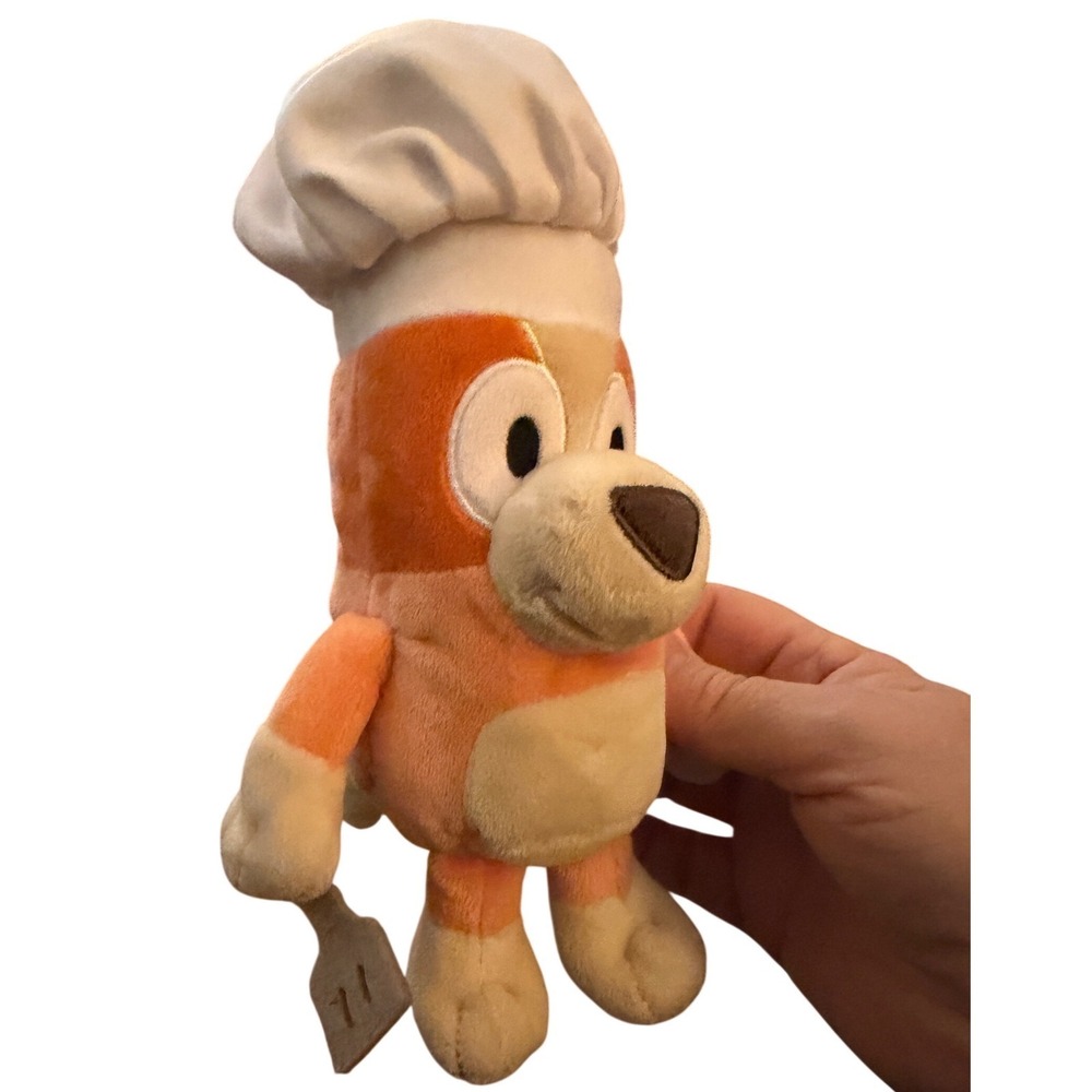 Bluey Bingo Chef Plush Kids‎ 8-inch Orange Spatula Hat